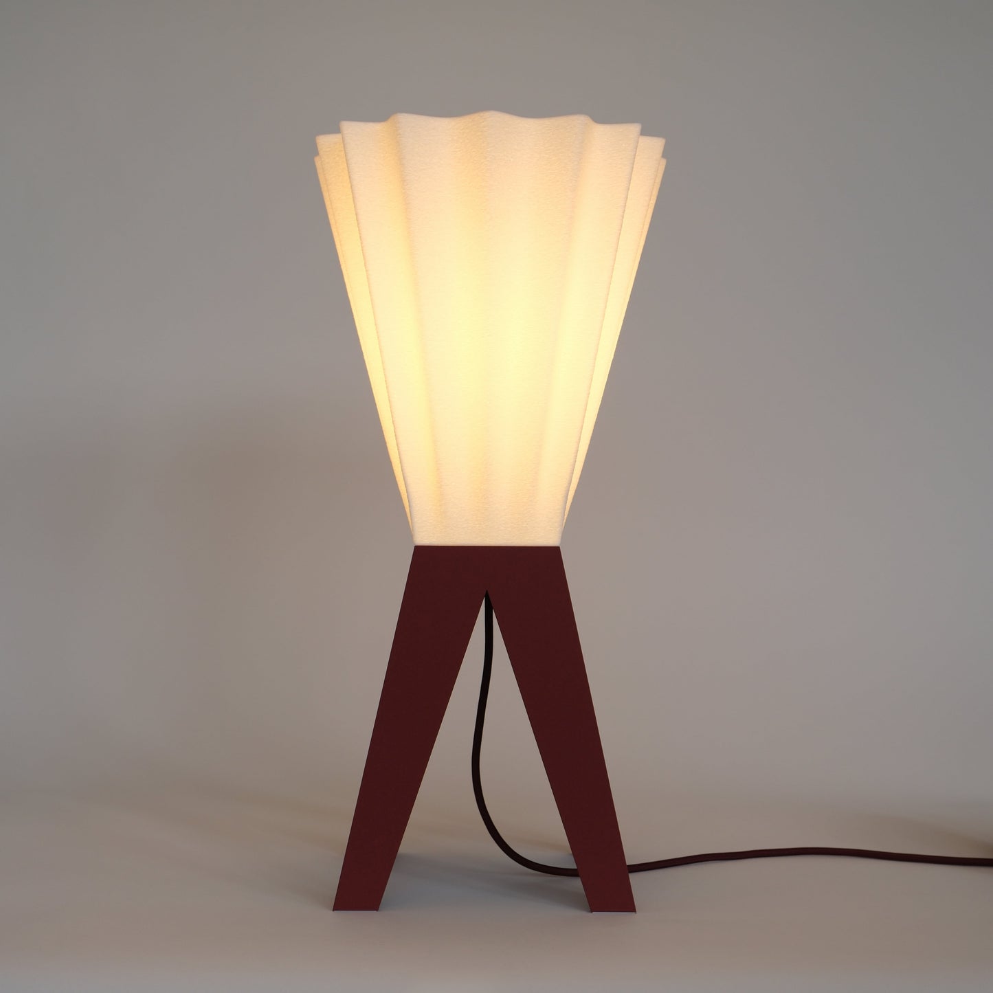 Plissé – Burgundy Red