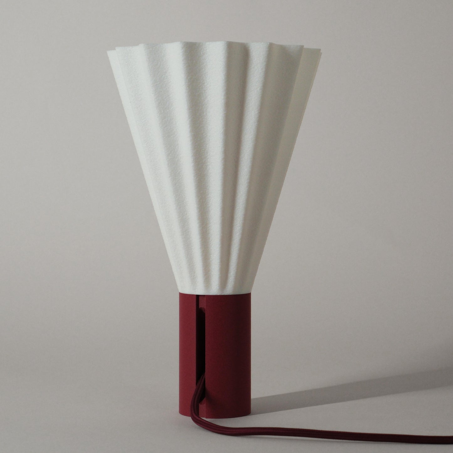 Plissé Torch – Burgundy Red