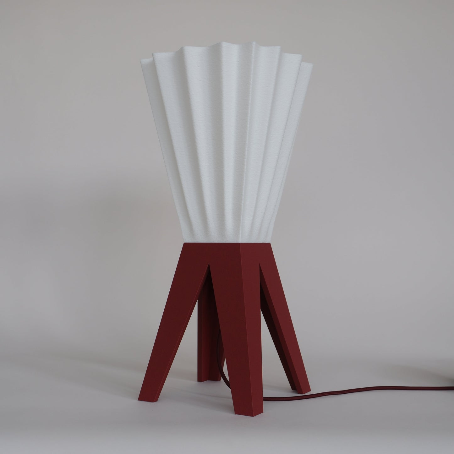 Plissé – Burgundy Red