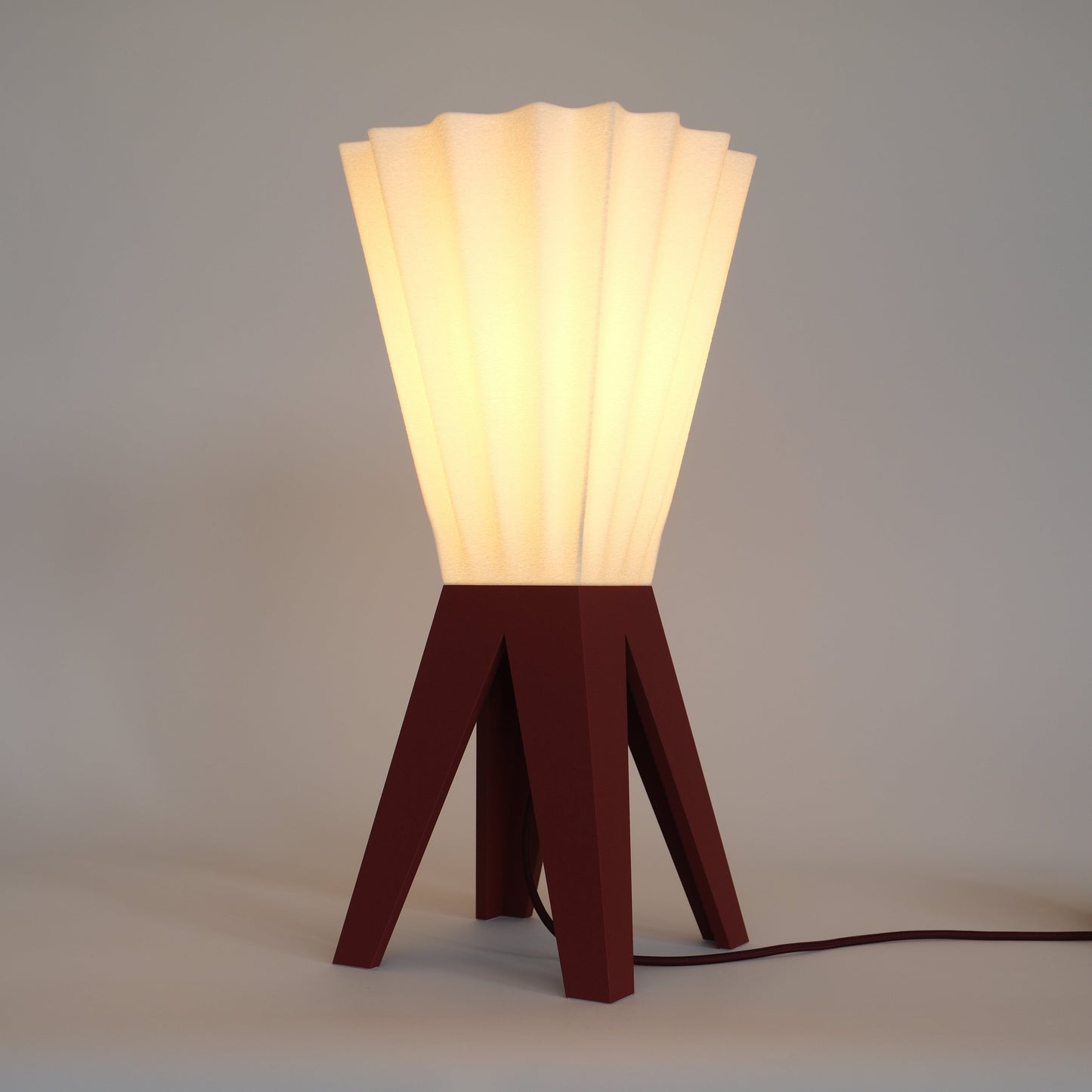 Plissé – Burgundy Red